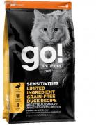 [go! SOLUTIONS] Feline SENSITIVES LIMITED INGREDIENT GRAIN-FREE DUCK RECIPE Cat Dry Food 08lbs 