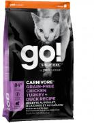  [go! SOLUTIONS] Feline CARNIVORE GRAIN-FREE CHICKEN+TURKEY+DUCK RECIPE Cat Dry Food 08lbs 