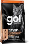  [go! SOLUTIONS] Feline DIGESTION + GUT HEALTH Salmon Recipe with Ancient Grains Cat Dry Food 16lbs 